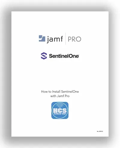 Jamf Install SentinalOne Cover