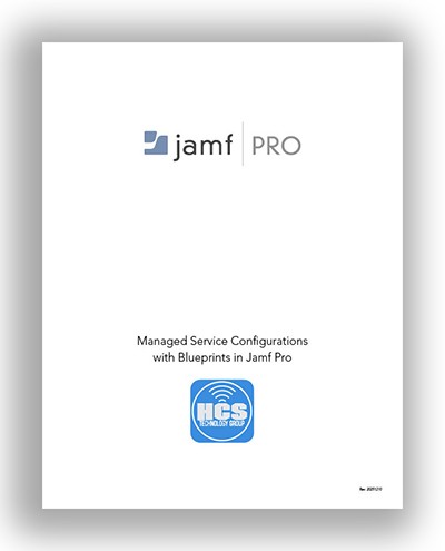 Managed Service Configurations  with Blueprints in Jamf Pro